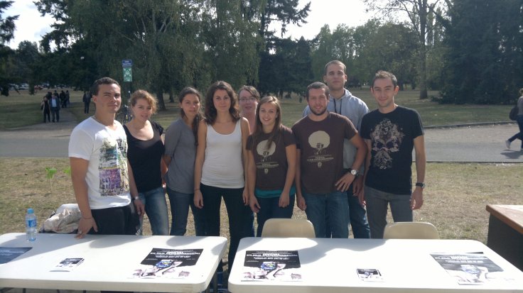 Diffusion au RU Rabelais par une partie de l'équipe du FFE